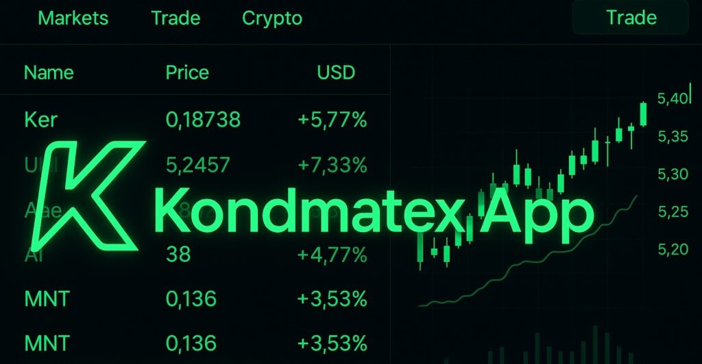 Kondmatex App homepage - AI Trading Reviews Kondmatex App homepage
