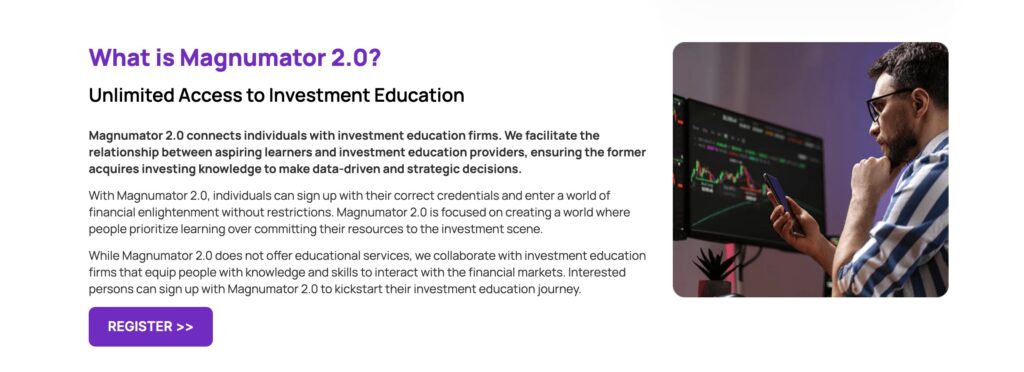 Screenshot - AI Trading Reviews Magnumator 2.0 Education