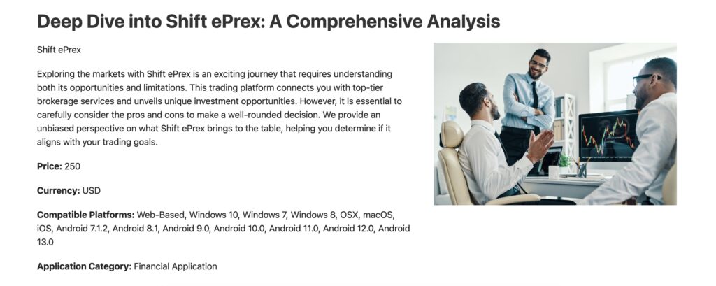 Screenshot - AI Trading Reviews Shift ePrex trading strategies